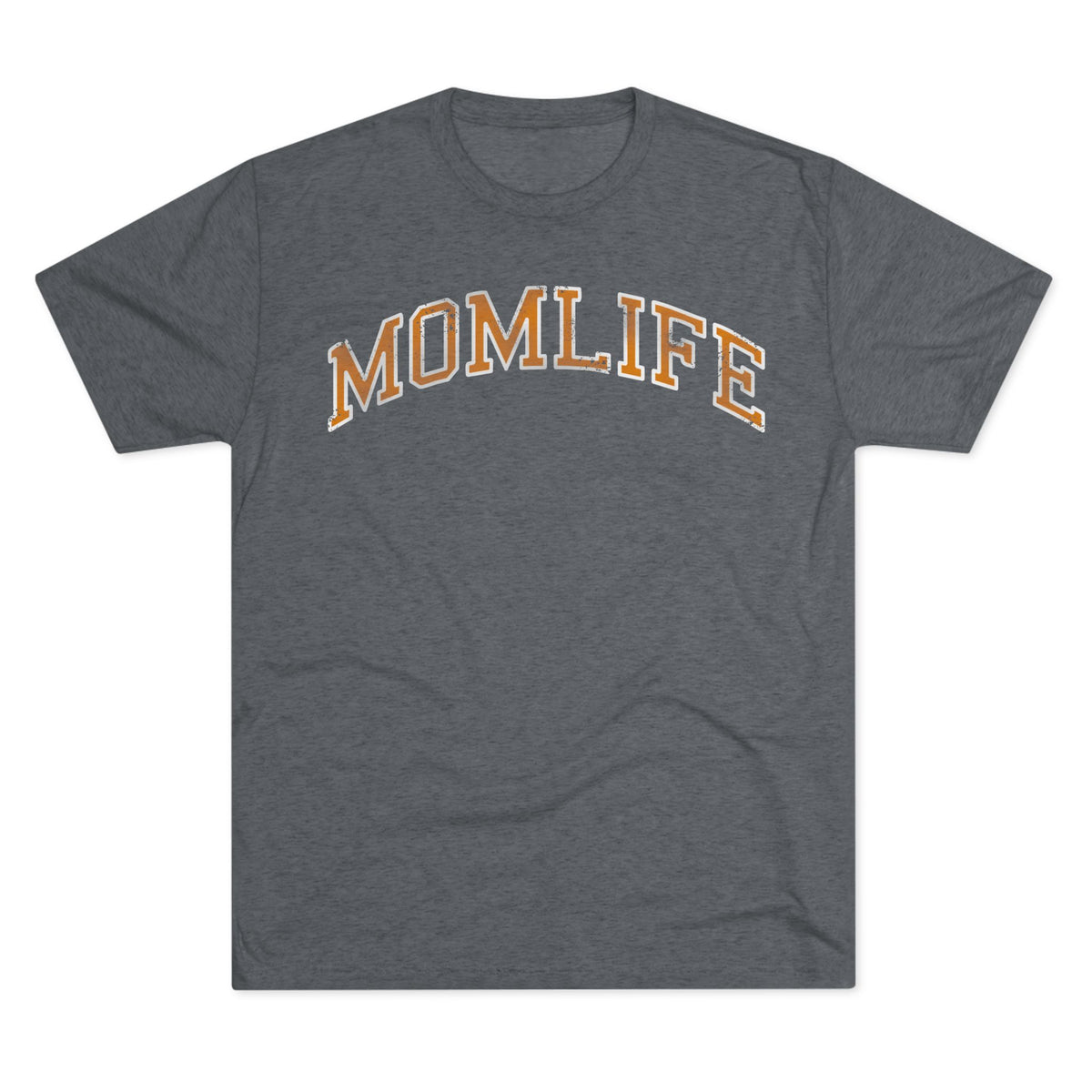 ORANGE and WHITE Football Mom Shirt - Bun Maternity & Mama