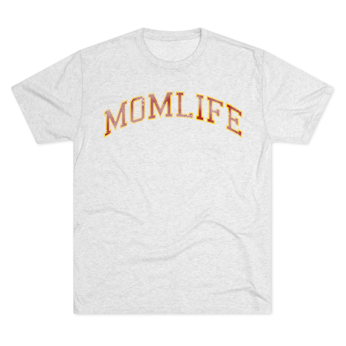 RED and GOLD Football Mom Shirt - Bun Maternity & Mama