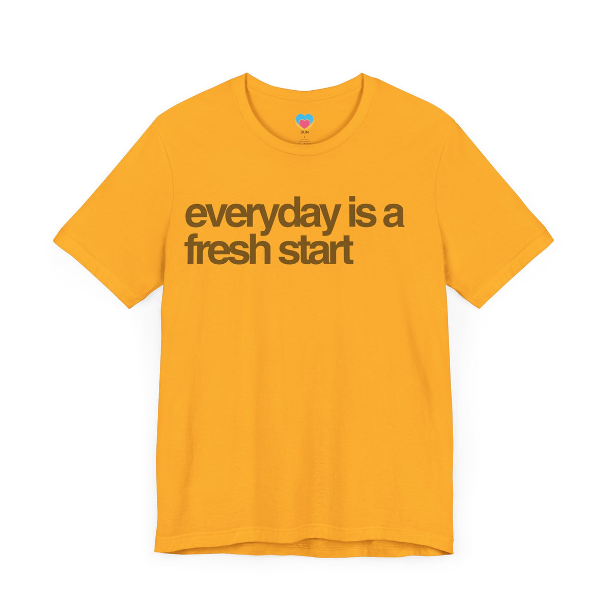 EVERYDAY IS A FRESH START Tee golden - Bun Maternity & Mama