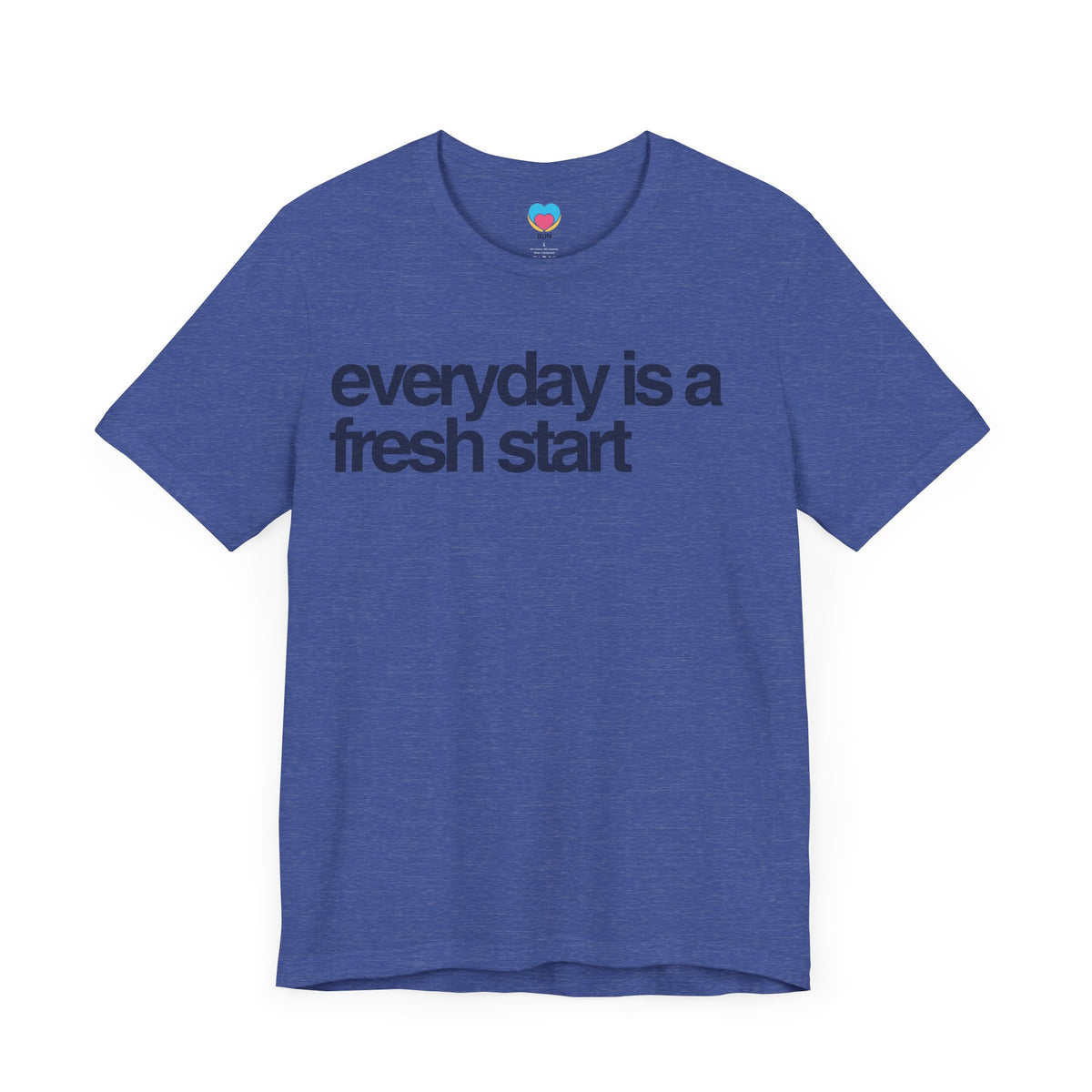 EVERYDAY IS A FRESH START Tee royal blue - Bun Maternity & Mama