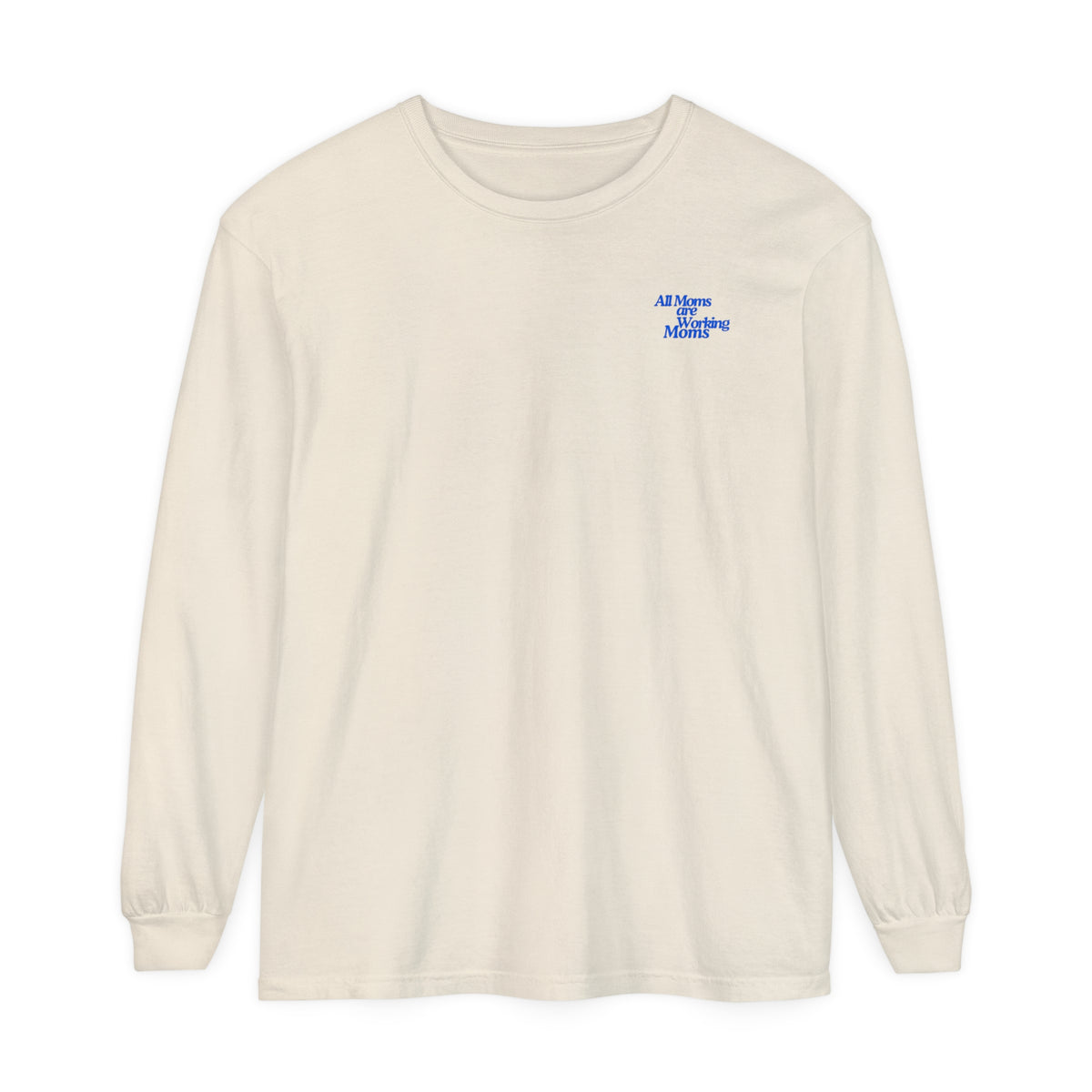 MOM WORK Garment Dyed Long Sleeve T-Shirt - Bun Maternity & Mama