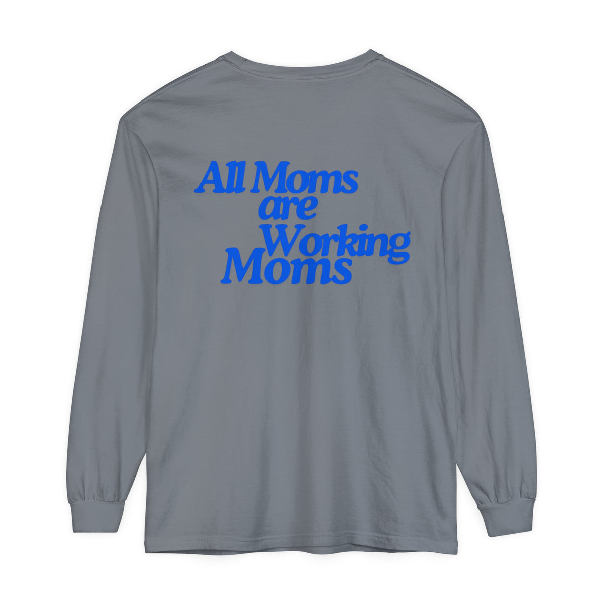 MOM WORK Garment Dyed Long Sleeve T-Shirt - Bun Maternity & Mama