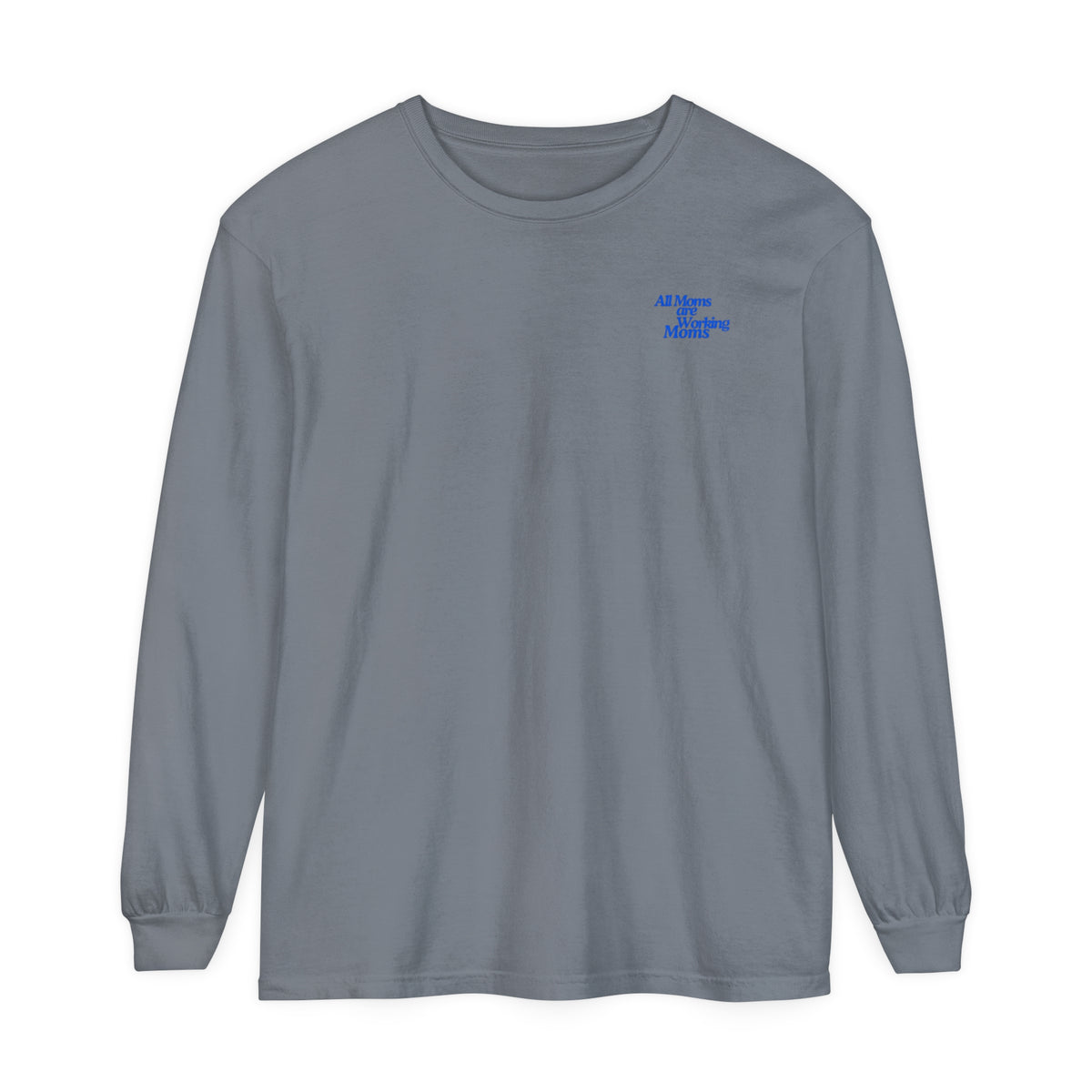 MOM WORK Garment Dyed Long Sleeve T-Shirt - Bun Maternity & Mama