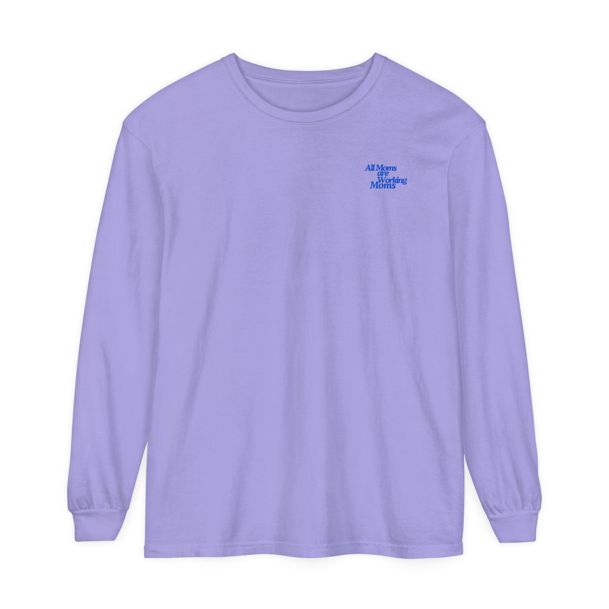 MOM WORK Garment Dyed Long Sleeve T-Shirt - Bun Maternity & Mama