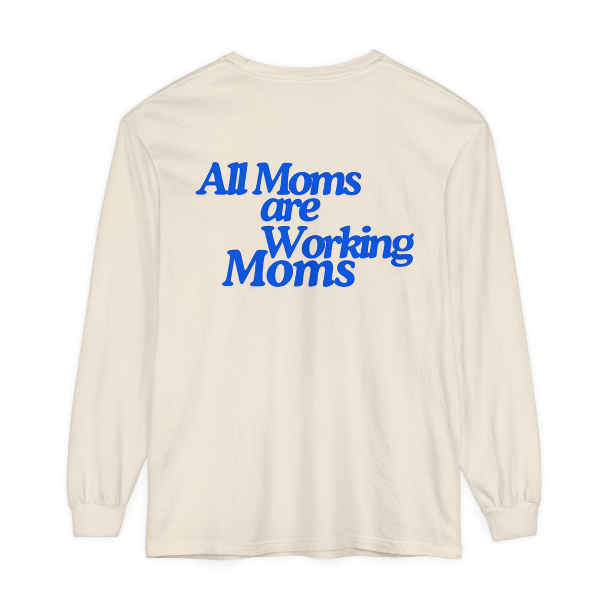 MOM WORK Garment Dyed Long Sleeve T-Shirt - Bun Maternity & Mama