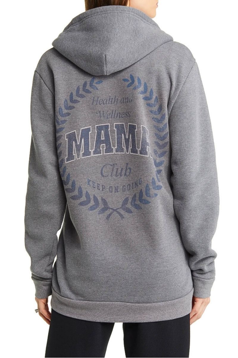 club mama sweatshirt zip up hoodie