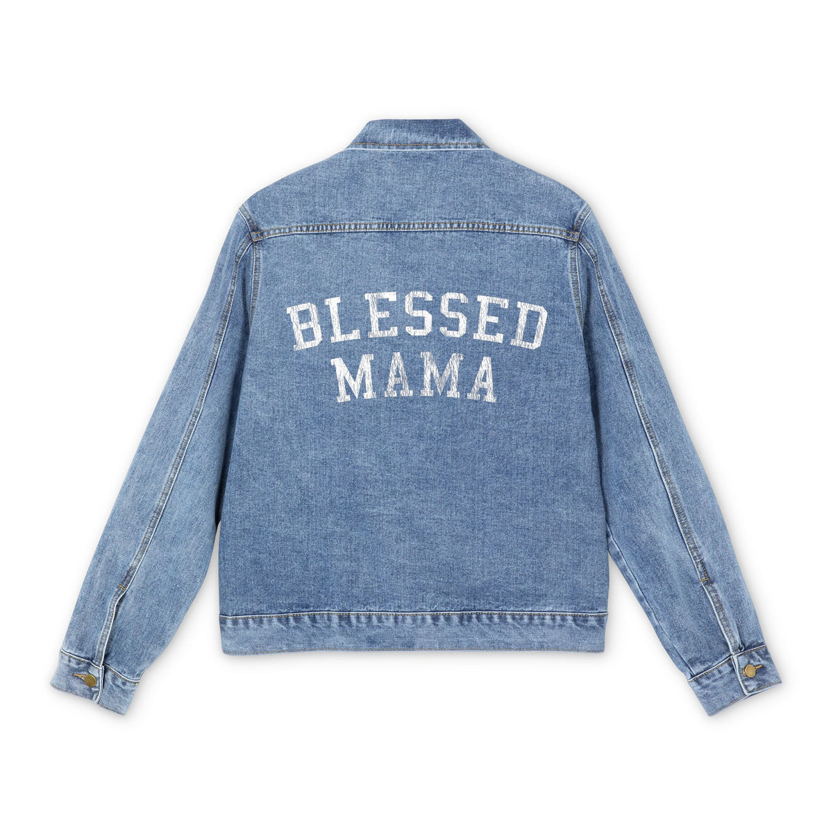 BLESSED MAMA Denim Jacket - Bun Maternity & Mama