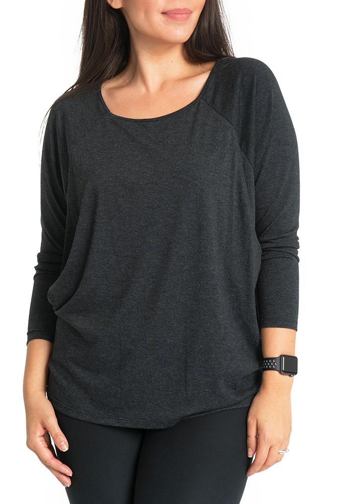 Bliss Maternity Nursing Longsleeve Longsleeve Top Bun Maternity Nursing Apparel small 2/4 black 