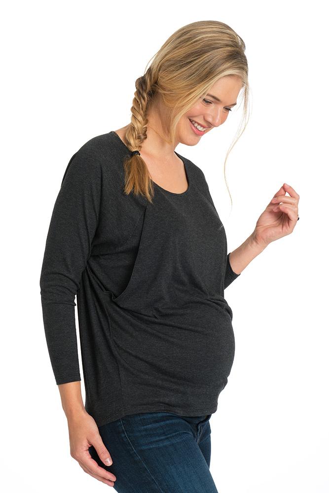 Bliss Maternity Nursing Longsleeve Longsleeve Top Bun Maternity Nursing Apparel 