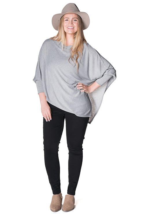 Asymmetrical Maternity Nursing Poncho Poncho Bun Maternity Nursing Apparel 