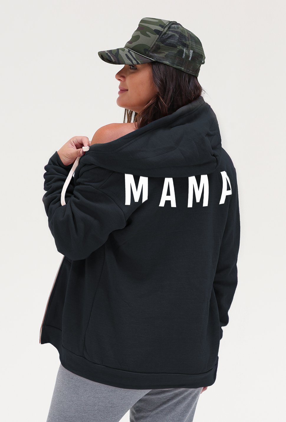 MAMA Zip Up Hoodie - Bun Maternity & Mama