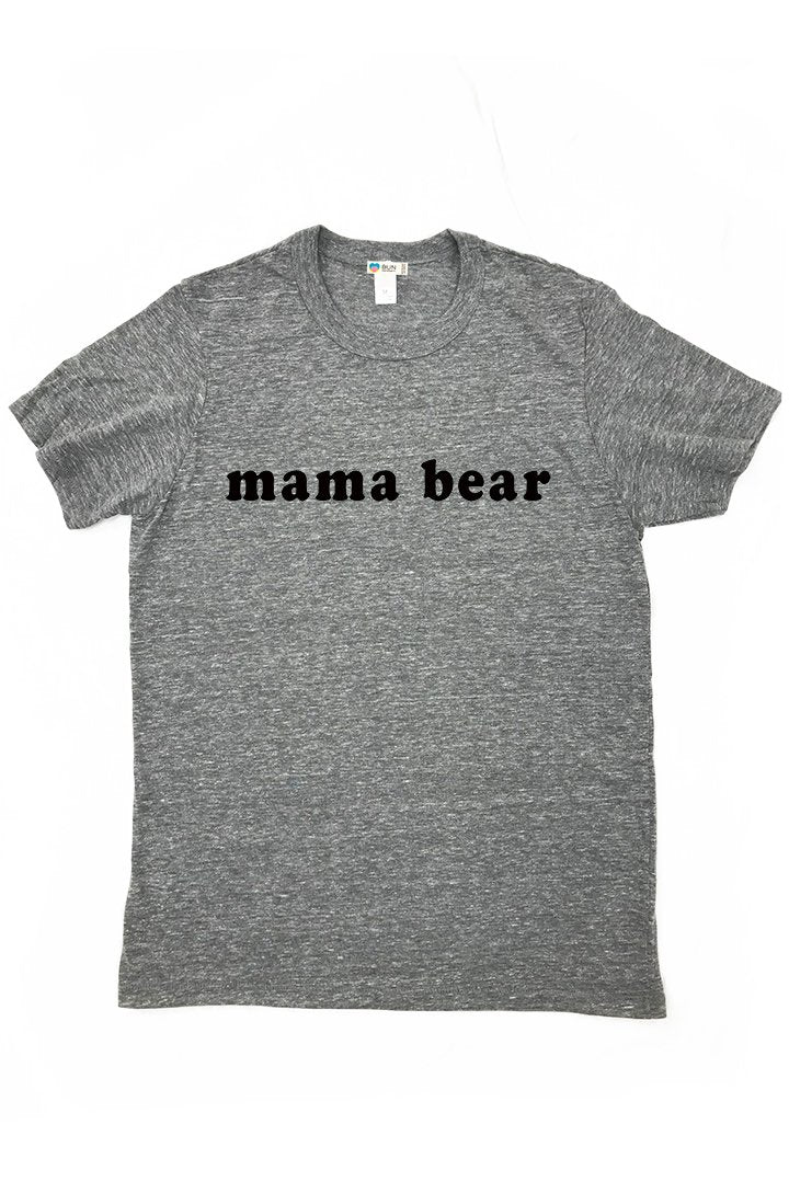 Mama Bear Triblend Graphic Tee Shirt Tee Shirt Bun Maternity Nursing Apparel 