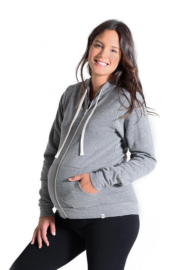 Gray MAMA Hoodie - Bun Maternity & Mama